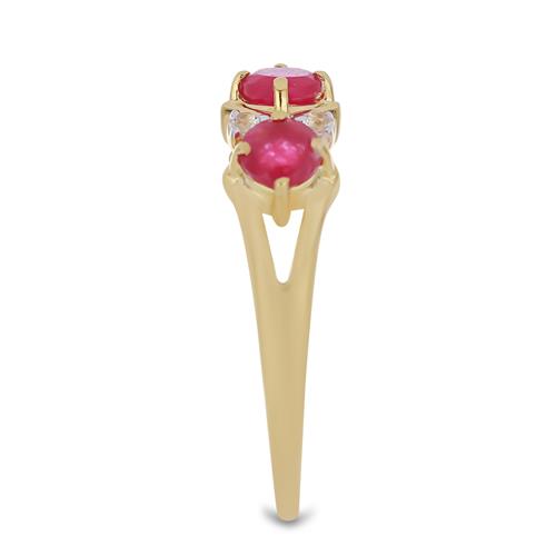 BUY 14K GOLD REAL RUBELLITE GEMSTOME RING